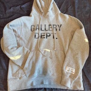 Grey gallery debt. hoodie